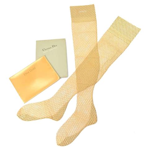 christian dior silk stockings.